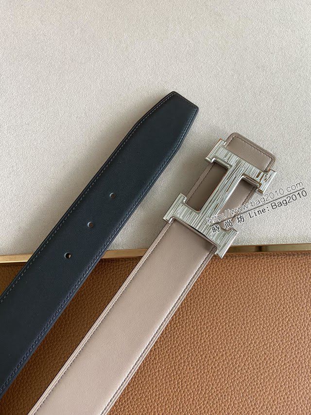 HERMES男士皮帶 愛馬仕H搭扣小牛皮腰帶  jjp1645